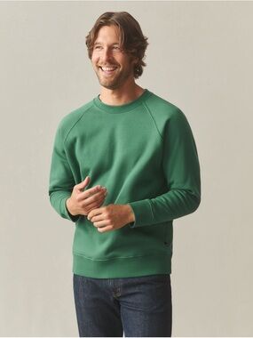 NEW American Giant Green Men’s Midweight Crewneck Sweatshirt, Size XL